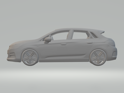 Citroen c4 hatch 3Dプリントモデル
