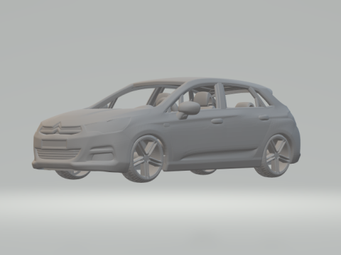 Citroen c4 hatch 3Dプリントモデル