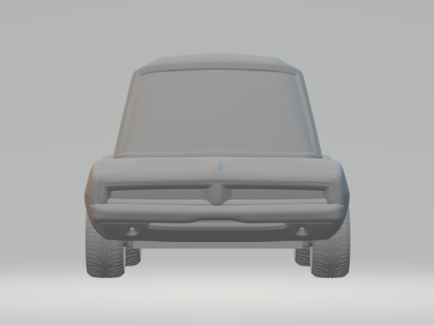 Dodge charger cartoon 3D Print Model