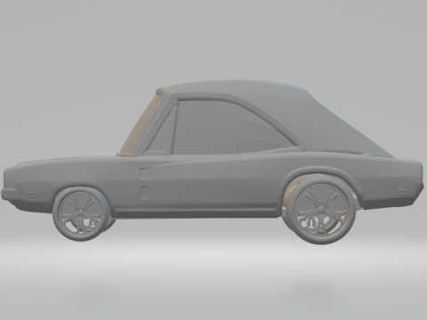 Dodge charger cartoon 3D Print Model