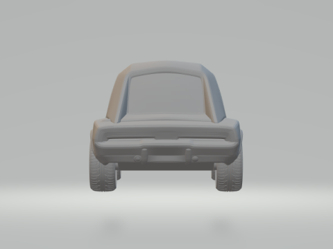 Dodge charger cartoon 3D Print Model