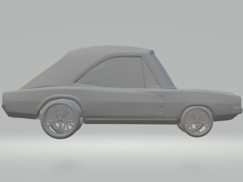 Dodge charger cartoon 3D Print Model