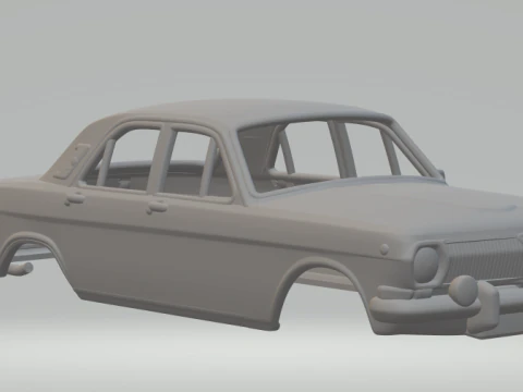 Gaz 24 volga sedan 3D Print Model