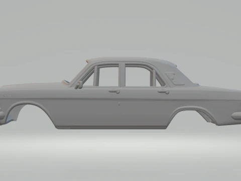 Gaz 24 volga sedan 3D Print Model