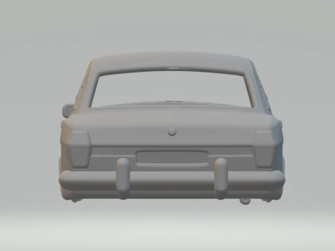Gaz 24 volga sedan 3D Print Model