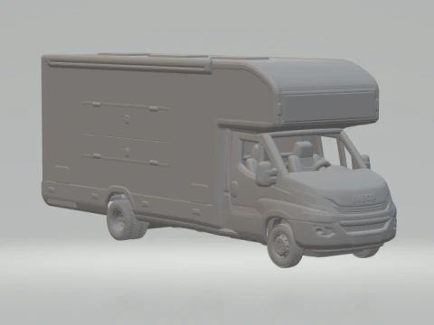 Ciężarówka gastronomiczna Iveco Model do druku 3D