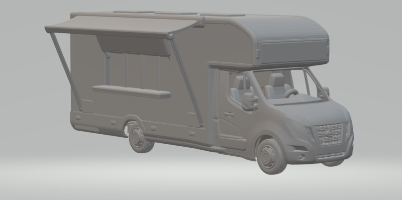 Iveco foodtruck 3D Print Model .c4d .max .obj .3ds .fbx .stl .blend 