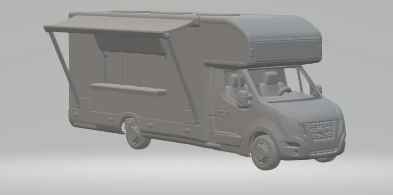 Iveco foodtruck 3D Print Model .c4d .max .obj .3ds .fbx .stl .blend