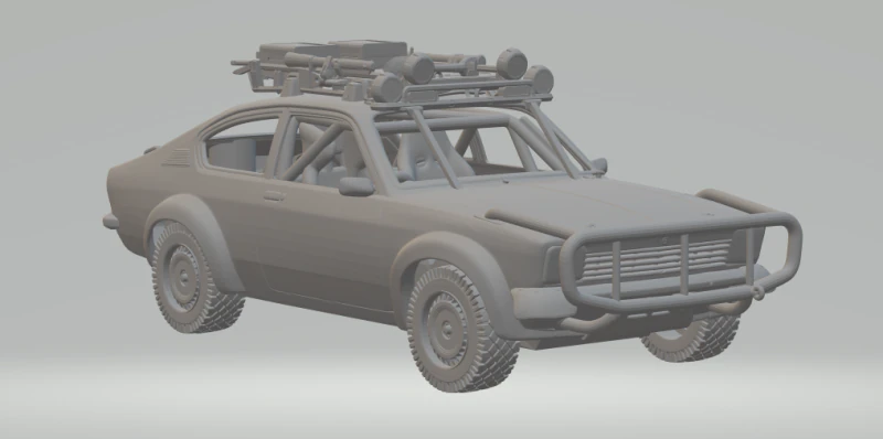 Opel kadett 3D Print Model .c4d .max .obj .3ds .fbx .stl .blend 