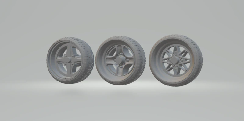 Work wheels 3D Print Model .c4d .max .obj .3ds .fbx .stl .blend