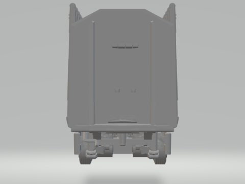 Trailer wood transport 3D 프린트 모델