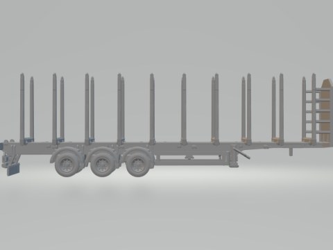 Trailer wood transport 3D 프린트 모델