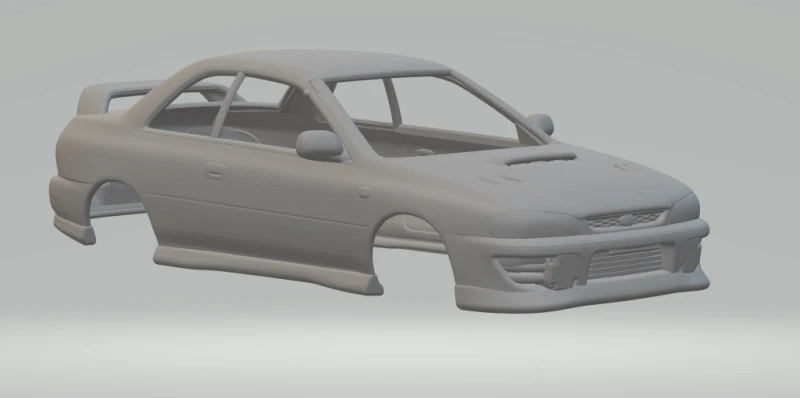 Subaru impreza 3D Print Model .c4d .max .obj .3ds .fbx .stl .blend 