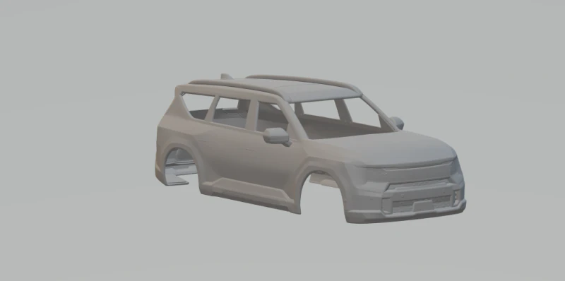 Kia ev9 3D Print Model .c4d .max .obj .3ds .fbx .stl .blend 