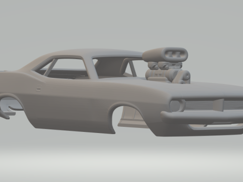 PLYMOUTH BARRACUDA Model Cetak 3D