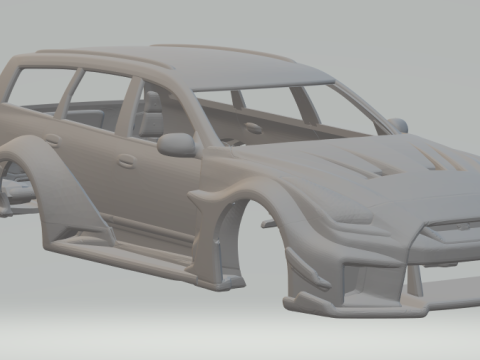 Nissan stagea gtr custom 3D Print Model