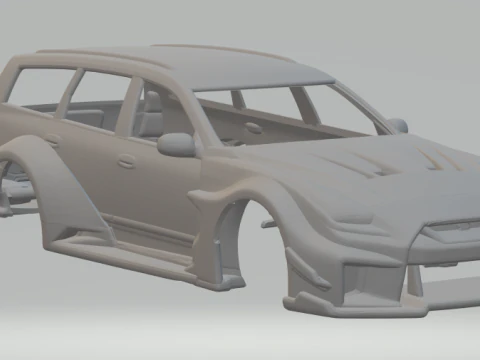 Nissan stagea gtr custom 3D Print Model