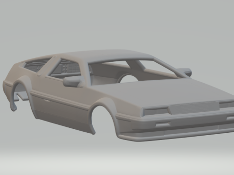 DMC DeLorean 3D-printmodel