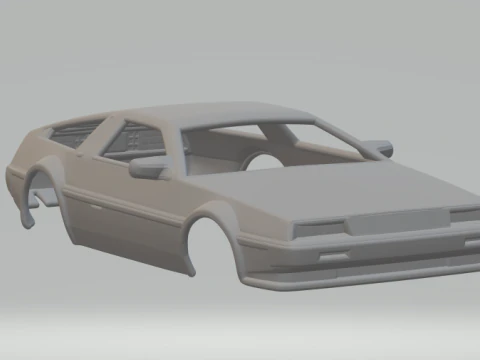DMC DeLorean 3D Print Model