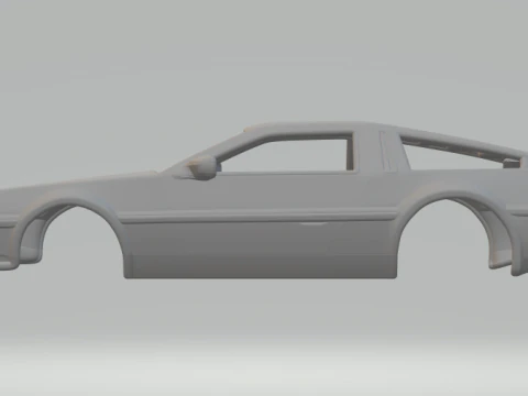 DMC DeLorean 3D Print Model