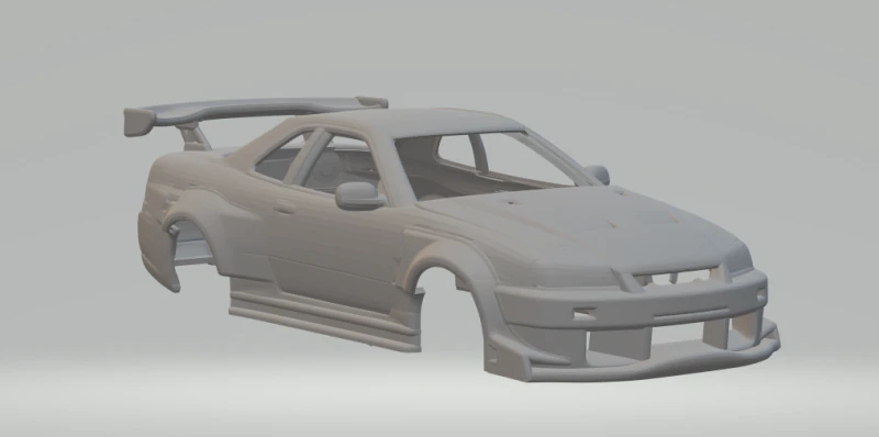 Nissan skyline custom 3D Print Model .c4d .max .obj .3ds .fbx .stl .blend 