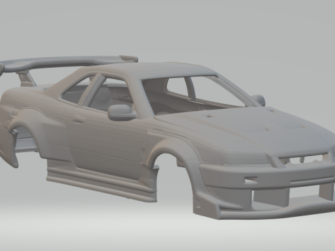 Nissan skyline custom 3D 프린트 모델