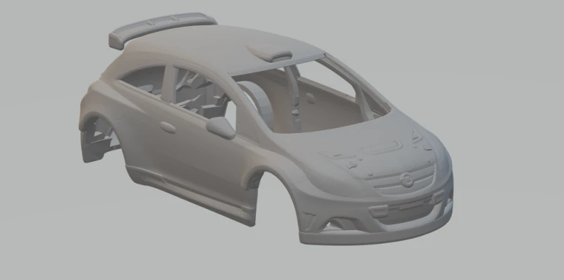 Opel corsa rally car 3D Print Model .c4d .max .obj .3ds .fbx .stl .blend 