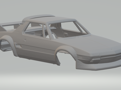 Fiat x9 race car 3D Print Model