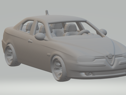Alfa romeo 156 sedan 3D-Druckmodell