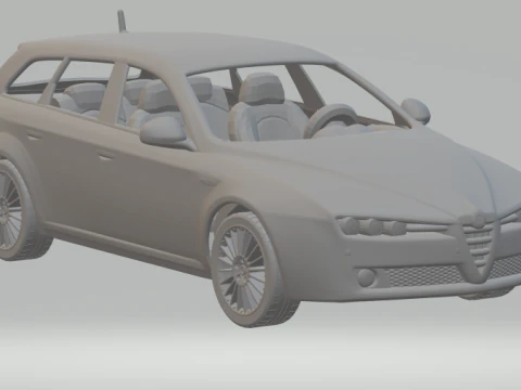 Альфа Ромео 159 СПОРТВАГОН 3D Принт Модель