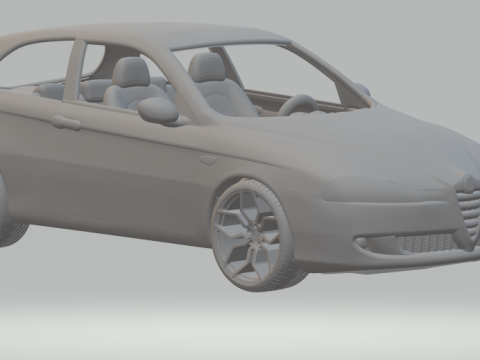 Alfa romeo 147 Modello di stampa 3D