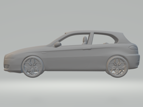 Alfa romeo 147 3D-Druckmodell