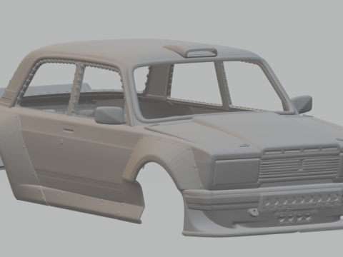 Lada custom car 3Dプリントモデル
