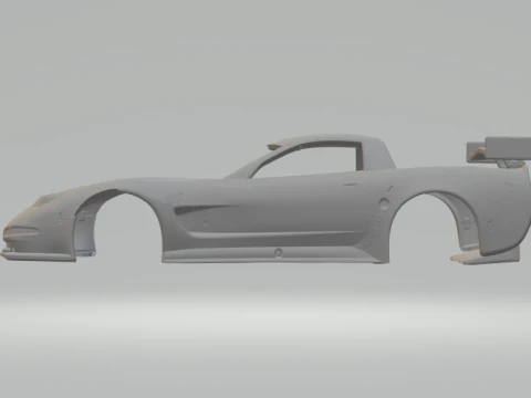 Chevrolet corvette race car 3D Print Model