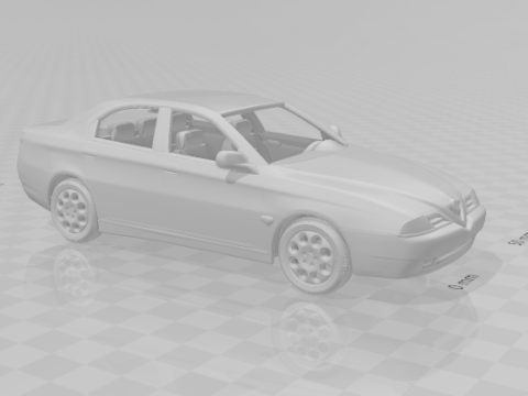 Alfa romeo 166 3D-Druckmodell