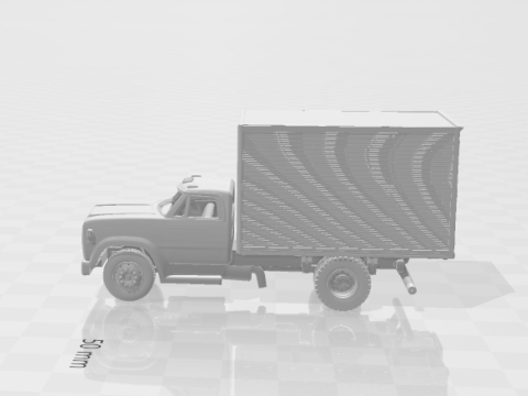Dodge d600 box 3D Print Model