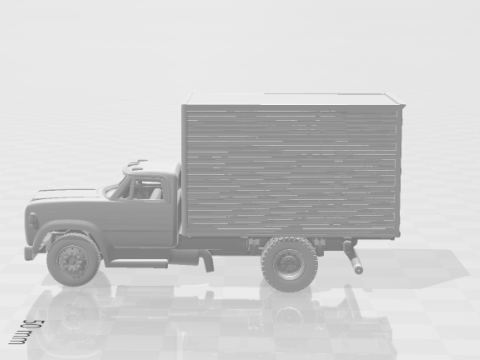 Dodge d600 box 3D Print Model