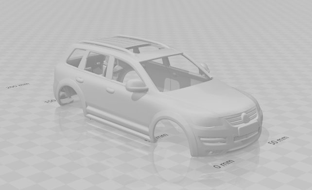 Volkswagen touareg r50 3Dプリントモデル .c4d .max .obj .3ds .fbx .stl .blend