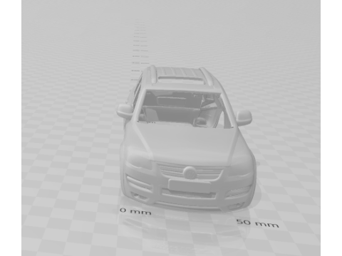 Volkswagen touareg r50 3Dプリントモデル