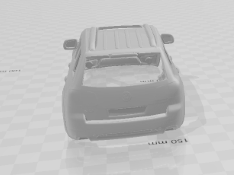 Volkswagen touareg r50 3Dプリントモデル
