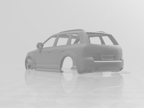 Volkswagen touareg r50 3Dプリントモデル