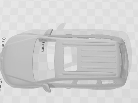Volkswagen touareg r50 3Dプリントモデル
