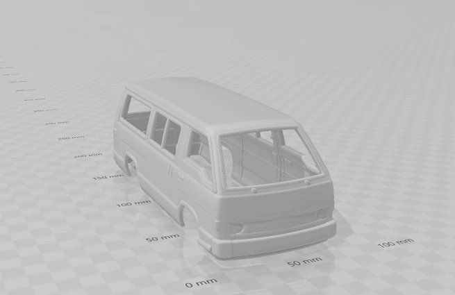 Toyota hiace 3D Print Model .c4d .max .obj .3ds .fbx .stl .blend 