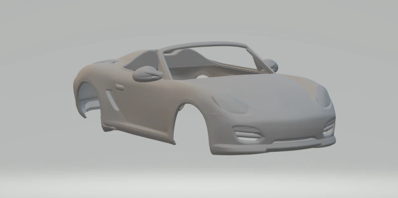 PORSCHE BOXSTER SPYDER 3D Print Model .c4d .max .obj .3ds .fbx .stl .blend 