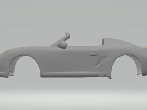 PORSCHE BOXSTER SPYDER 3D Print Model