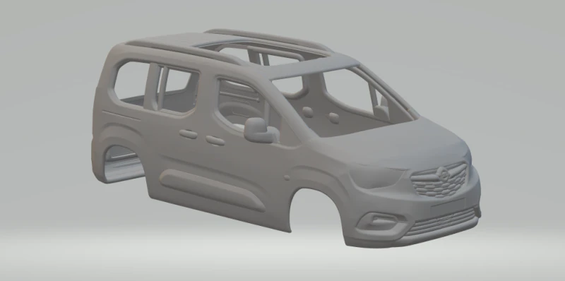 Opel combo 3D Print Model .c4d .max .obj .3ds .fbx .stl .blend