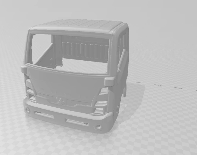 Mitsubishi Fuso cabin 3D Print Model .c4d .max .obj .3ds .fbx .stl .blend 