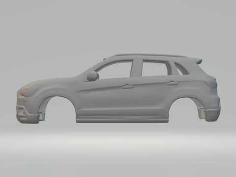 Mitsubishi asx Model Cetak 3D