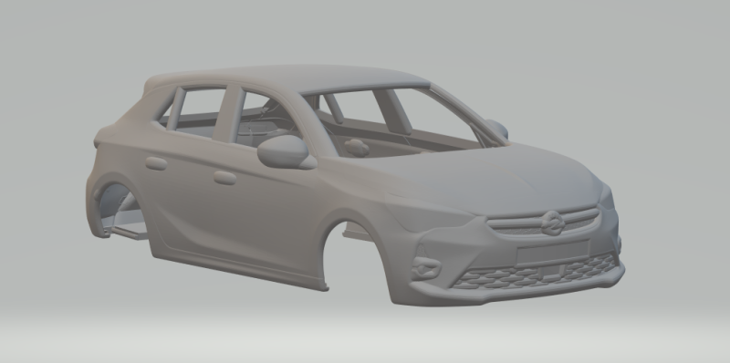 Opel corsa 3D Baskı Modeli .c4d .max .obj .3ds .fbx .stl .blend