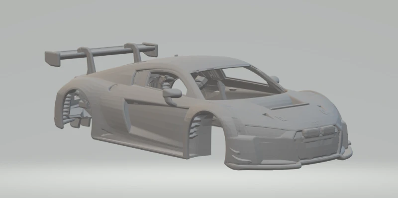 Audi r8 race car 3D Print Model .c4d .max .obj .3ds .fbx .stl .blend